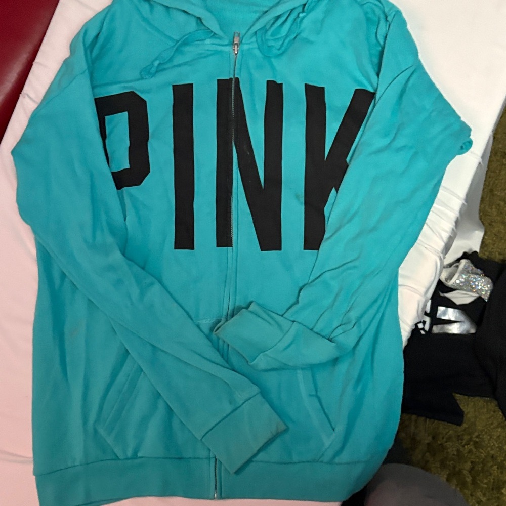 PINK Victoria's Secret Turquoise Hoodie
